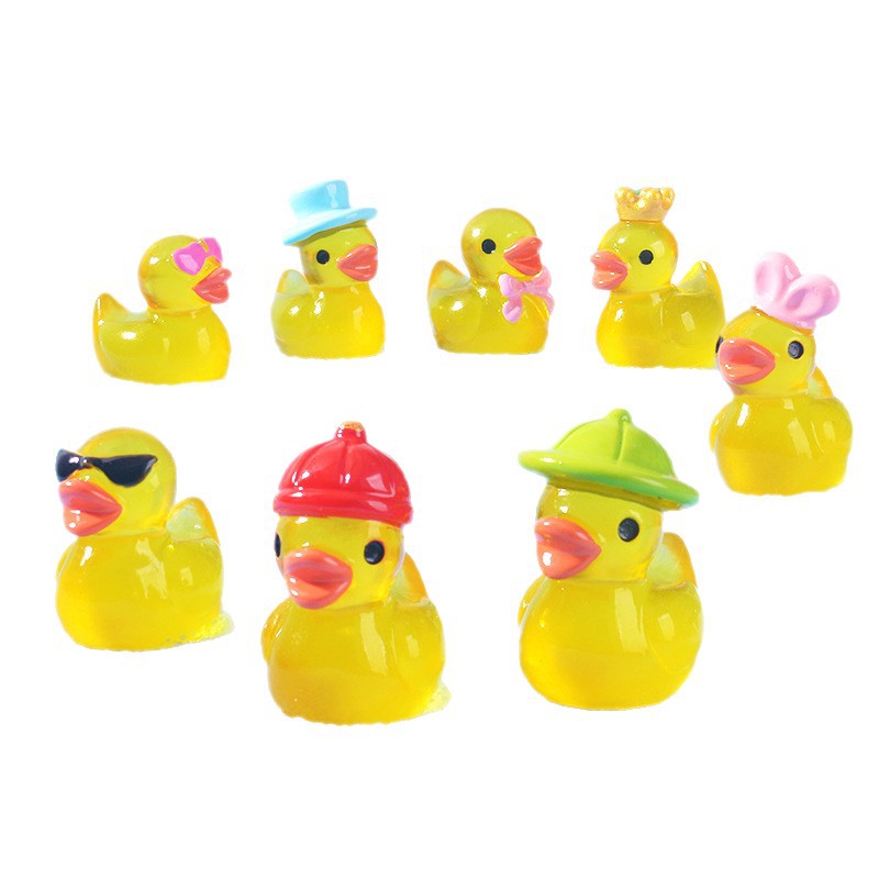 Smart Garden Mini - Mini Yellow Luminous Duck Ornament Miniature