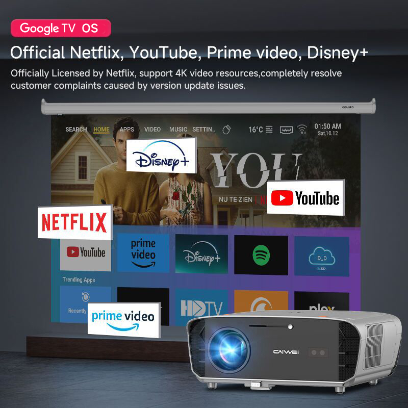 Projector 4k For Google Smart  - Smart Garden Video recension och pris