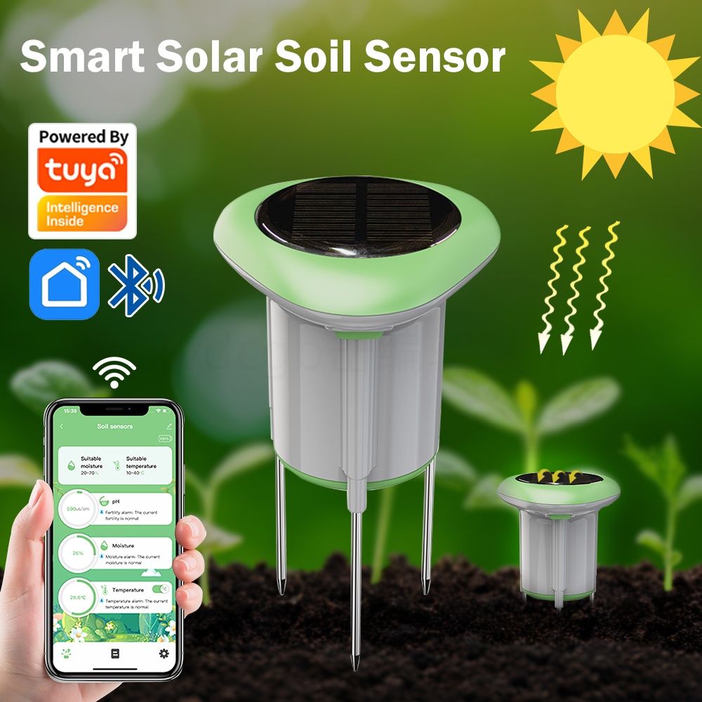 Tuya WIFI Smart Solar Soil Sen - Smart Urban Garden recension och pris