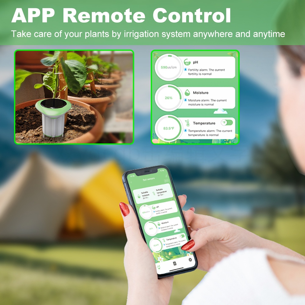 Tuya WIFI Smart Solar Soil Sen - Smart Urban Garden recension och pris