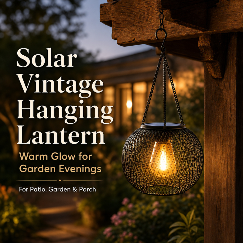 Solar Powered LED Hanging Floo - Smart Garden Spotlights recension och pris
