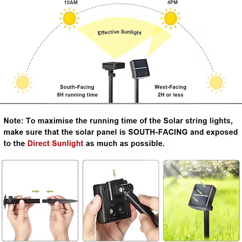 Solar String Lights Outdoor LE - Smart Garden Spotlights recension och pris