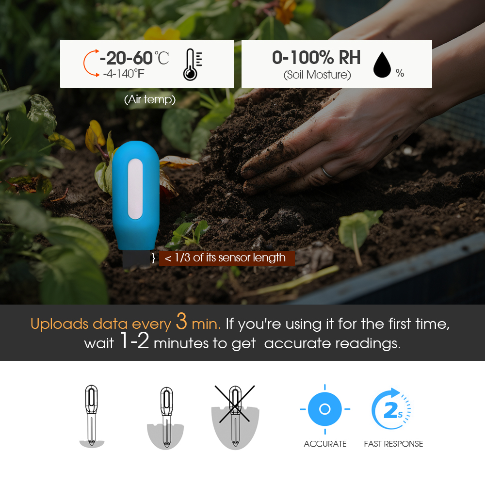 1PCS Tuya Zigbee Soil Sensor H - Smart Garden Usa recension och pris