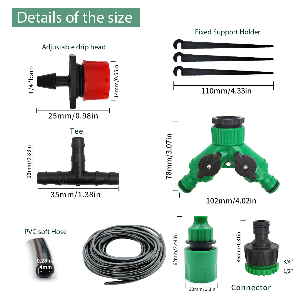 Greenhouse 15M-30M DIY Drip Ir - Smart Urban Garden recension och pris