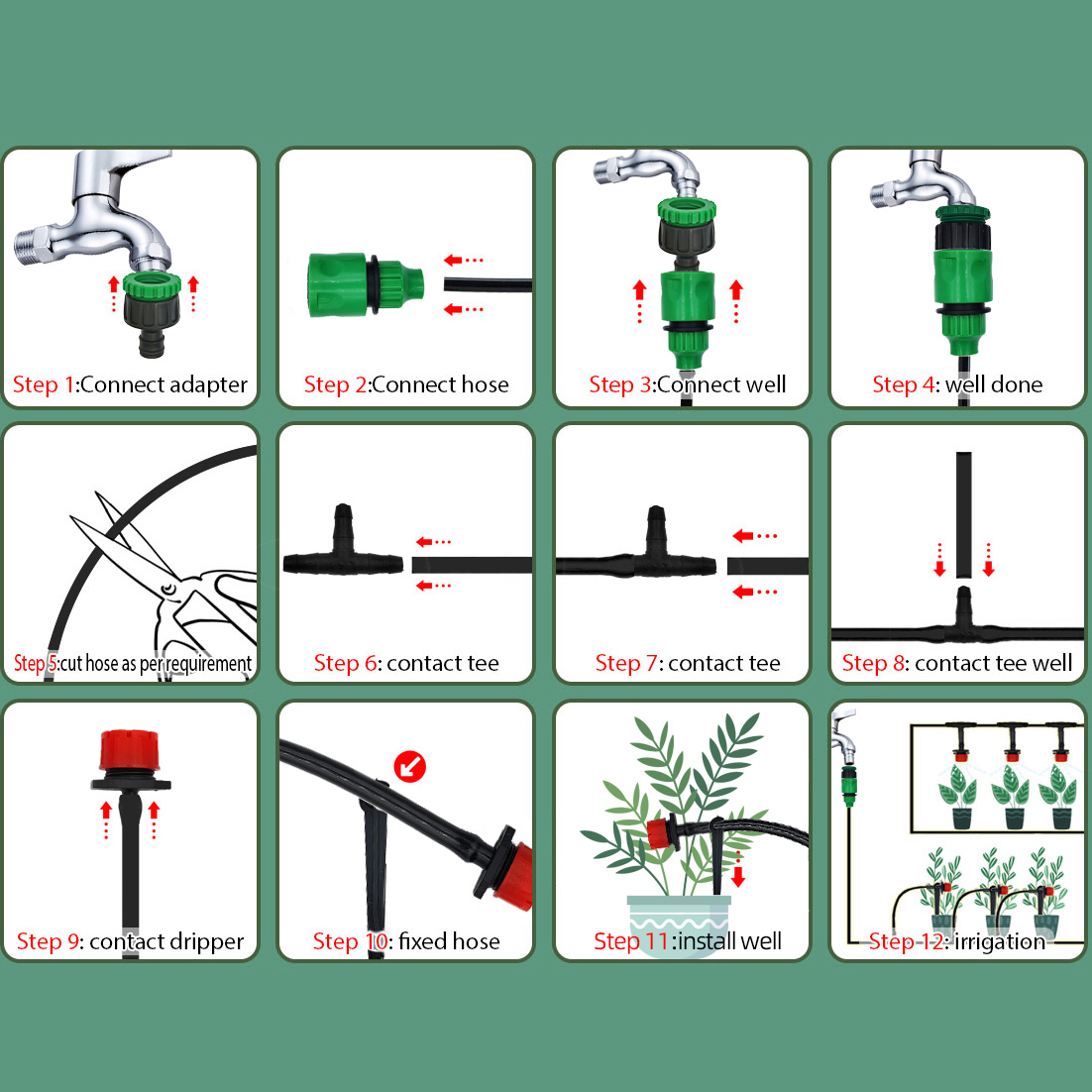Greenhouse 15M-30M DIY Drip Ir - Smart Urban Garden recension och pris