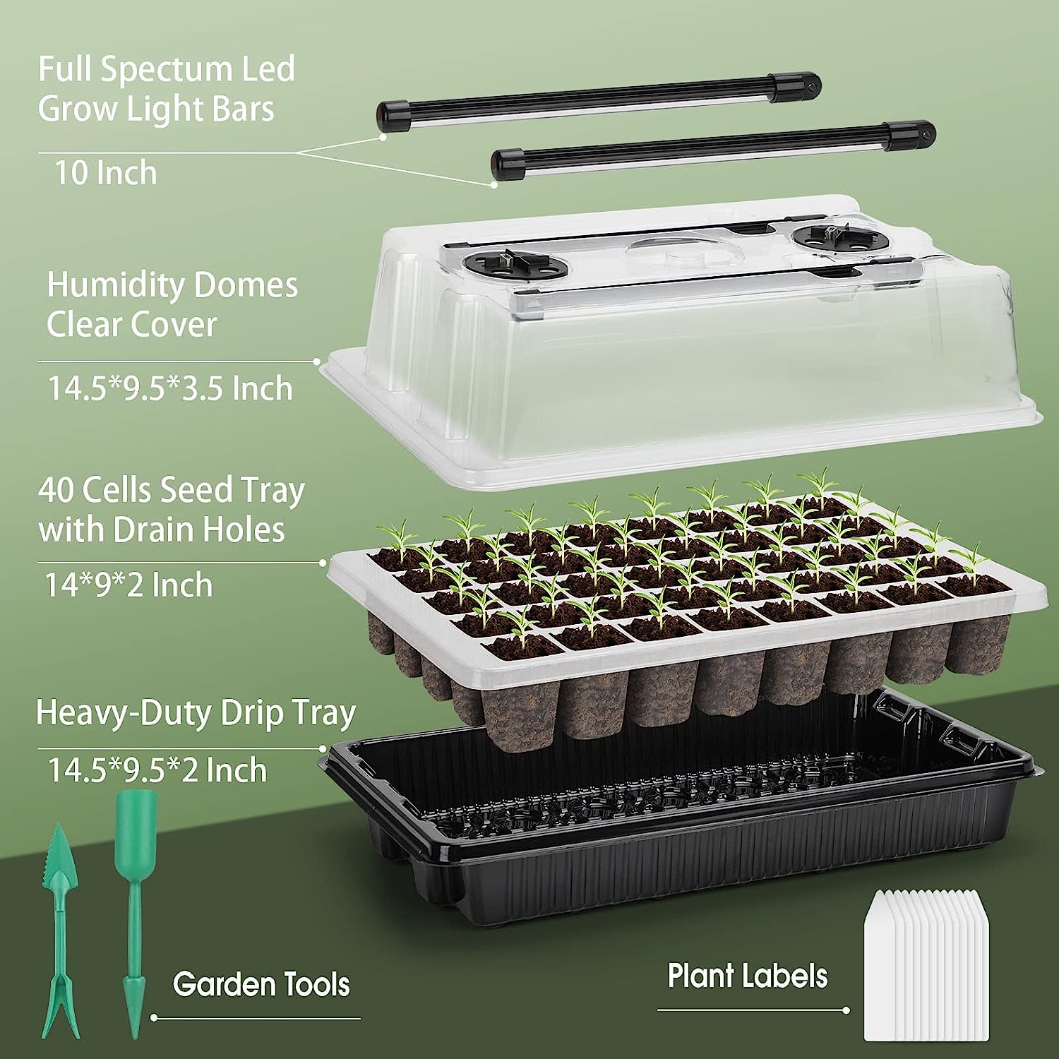 1 Set, Seed Starter Trays With - Smart Garden Domes recension och pris