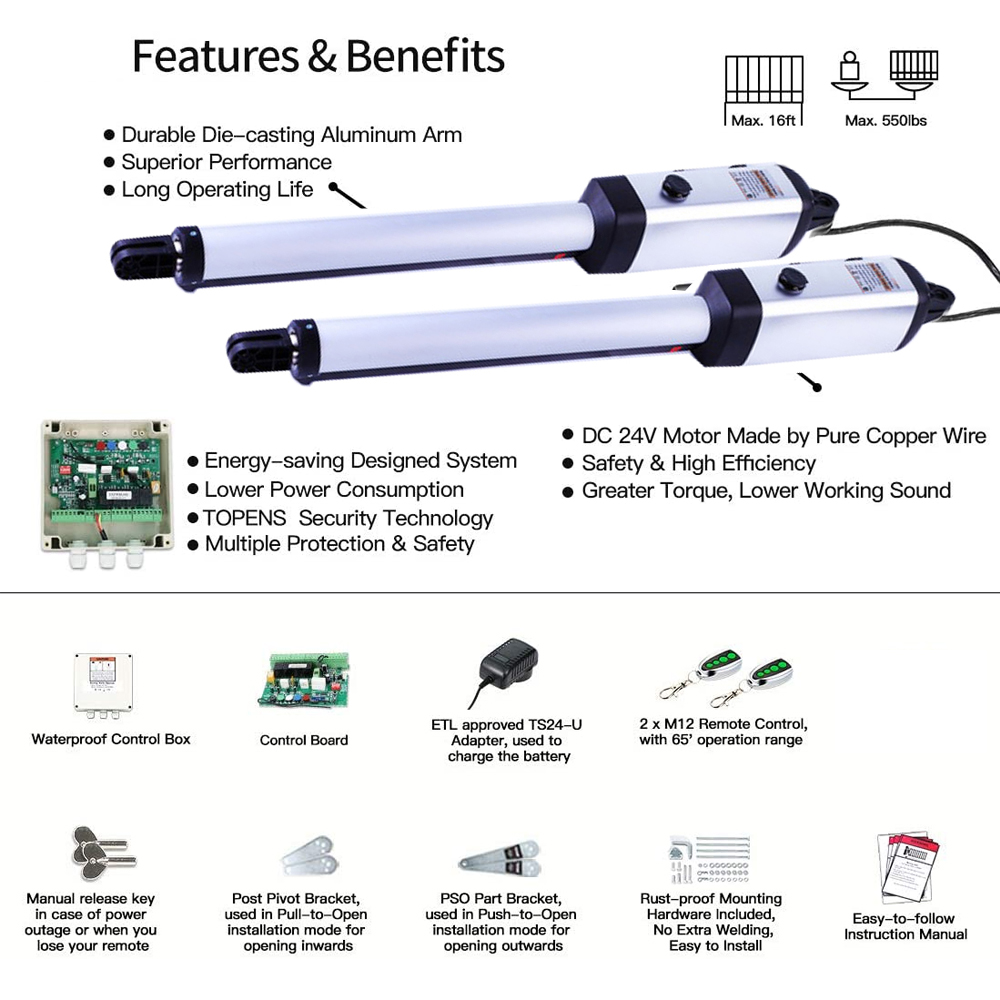 MK702 200KG Auto Swing Gate Op - Smart Garden Smart Fence recension och pris