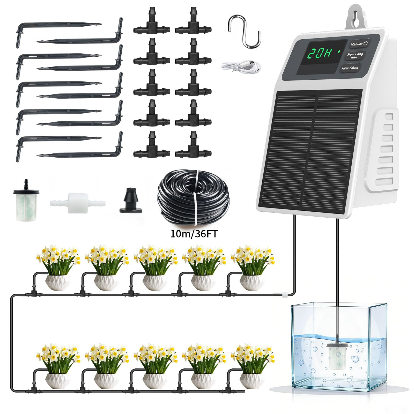 Upgraded Solar Drip Irrigation - Smart Urban Garden recension och pris