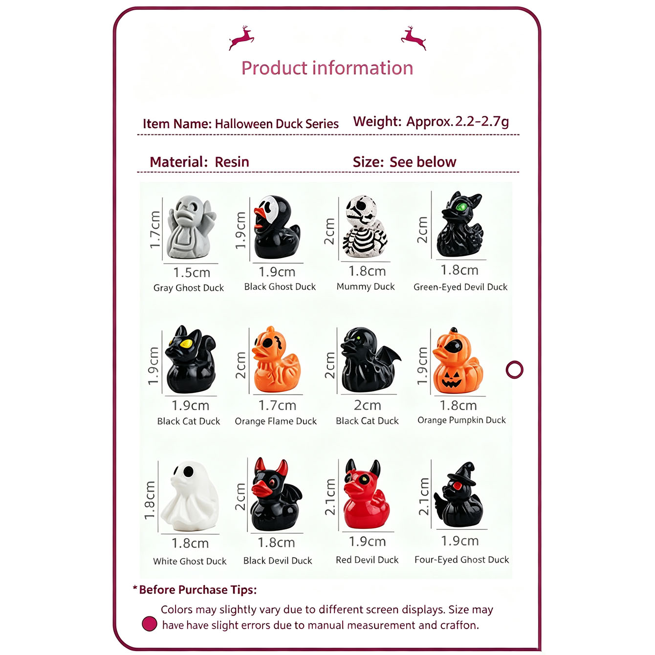 12Pcs/set Mini Resin Halloween - Smart Garden Mini recension och pris