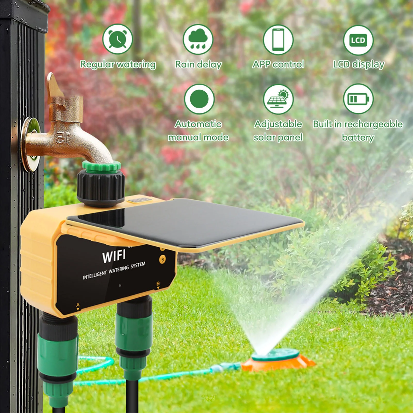 Solar WiFi Smart Irrigation Ti - Smart Garden Usa recension och pris